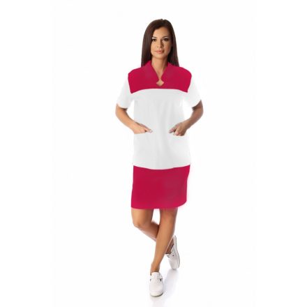Női köpeny egyenes vonalú - fehér alapú XS-XL-ig