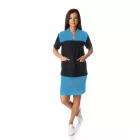 Női köpeny egyenes vonalú - fekete alapú XS-XL-ig