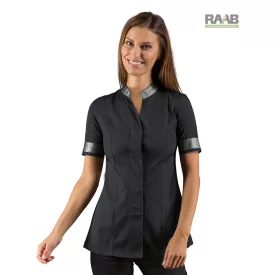 Hibiscus sztreccs tunika fekete-ezüst (Lurex Silver)