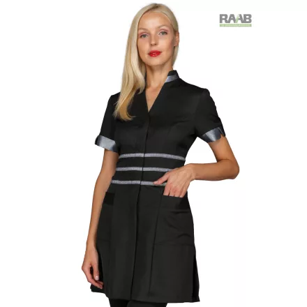 Cheyenne rövid köpeny fekete-ezüst (Lurex Silver)