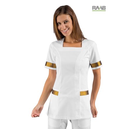 Aberdeen tunika fehér-arany (Lurex Gold)