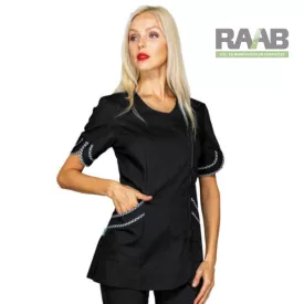 Babilon tunika - fekete/pepita