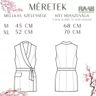 Kimono Phoenix fekete alapon fehér dekorral