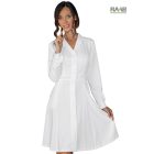 Mayflower sztreccs női ruha hosszú ujjú - fehér