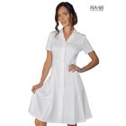 Mayflower sztreccs női ruha rövid ujjú - fehér