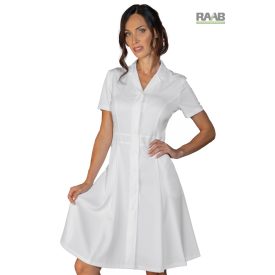 Mayflower sztreccs női ruha rövid ujjú - fehér