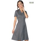 Mayflower sztreccs női ruha rövid ujjú - szürke
