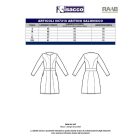 Salonicco fekete ruha - 3/4-es ujjú