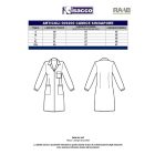 Singapore hosszú ujjú laborköpeny - fehér, pamut