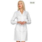 Singapore hosszú ujjú laborköpeny - fehér, kevertszálas