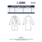 Singapore hosszú ujjú laborköpeny - fehér, kevertszálas