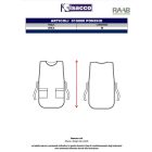 Fehér, ujjatlan unisex poncsó