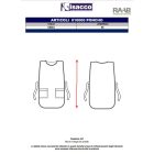 Kék ujjatlan unisex poncsó