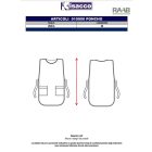 Világoskék ujjatlan unisex poncsó