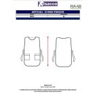 Sárga, ujjatlan unisex poncsó