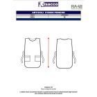 Unisex ujjatlan kék csíkos poncsó