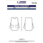 Fekete ujjatlan unisex poncsó