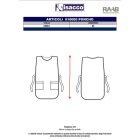 Kínai kék ujjatlan unisex poncsó