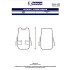 Piros ujjatlan unisex poncsó