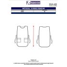 Fehér, ujjatlan unisex poncsó