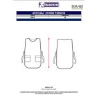 Alma zöld ujjatlan uniszex poncsó