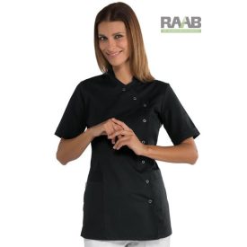 Nizza - patentos rövid ujjú tunika - fekete