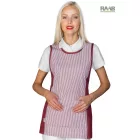 Papeete kötény Bordeaux+Bordeaux csíkos