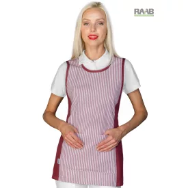 Papeete kötény Bordeaux+Bordeaux csíkos