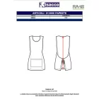 Papeete kötény Bordeaux+Bordeaux csíkos