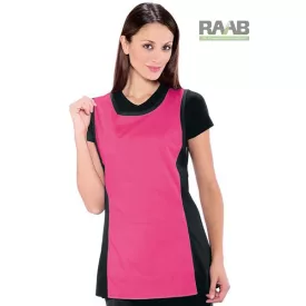 Poliészter színes kötény/tunika fekete-fuxia