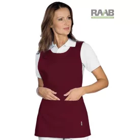 Egyszínű kötény/tunika bordó