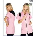 Santorini tunika rózsaszín - feketével