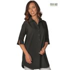 Java fekete ing/blúz super dry anygból