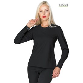 Granada sztreccs fekete póló - hosszú ujjú