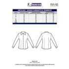 Fodros gombolópántos női ing - fekete