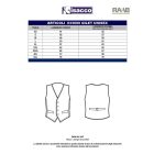 Klasszikus fekete mellény XS-2XL-es méretekben