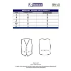 Bordó unisex mellény