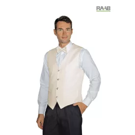 Krémszínű unisex mellény