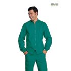 Samarcanda köpeny műtős zöld passzés ujjvéggel - unisex