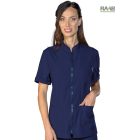 Samarcanda köpeny kék sztreccs, rövid ujjú - unisex