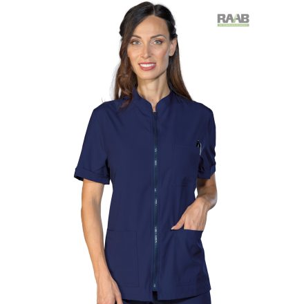 Samarcanda köpeny kék sztreccs, rövid ujjú - unisex