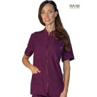 Samarcanda köpeny püspöklila sztreccs, rövid ujjú - unisex