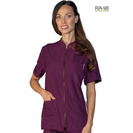   Samarcanda köpeny püspöklila sztreccs, rövid ujjú - unisex