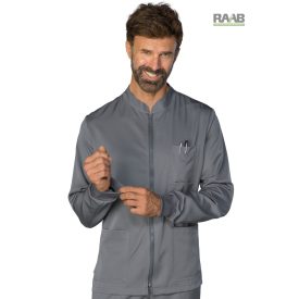   Samarcanda köpeny szürke sztreccs, passzés ujjvéggel - unisex