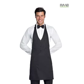 Garcon kötény fekete, Liverpool csíkos felsőrésszel 