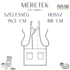 Kék farmer Assuan kötény 