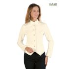 Verona poliészter blézer - krémszínű