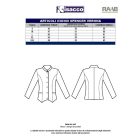 Verona poliészter blézer - krémszínű