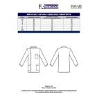 Dentista fehér rövid köpeny, rövid ujjú - unisex