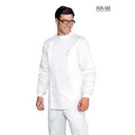 Dentista fehér rövid köpeny, passzés újjvéggel- unisex